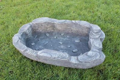 Zylo® Vijverbak - Voorgevormde Vijver - Vijverbakken - 90x54x18cm - Zilver
