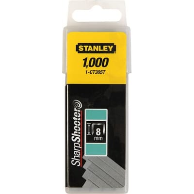 Stanley Kabelnieten Gegalvaniseerd 8mm - Type Ct300 - 1000 Stuks