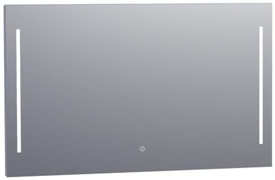 Brauer Pyrite Spiegel - Rechthoekig - 120 cm - met Directe LED-Verlichting - Dimbaar - met Touchbediening