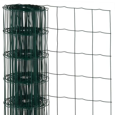 Nature - Verzinkt staal gaas - 0,6 x 10m - Groen - 100 x 75mm mazen
