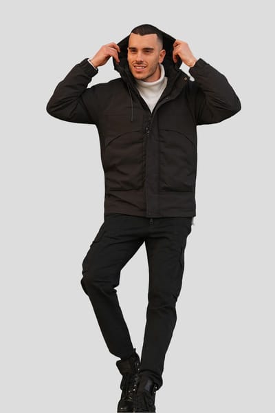 ODIN STORM black down jacket S(46)