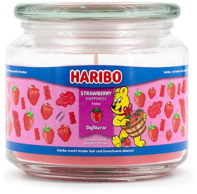 Haribo Geurkaars - Aardbei Geluk - met aardbei geur