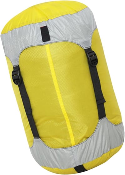 Compressiezak Reis - Pakzak Opbergen - Ruimte Besparen - Waterbestendig Nylon - Medium 7-14L - Geel