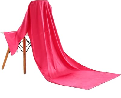 Emilie Scarves omslagdoek sjaal Lang Satijn - fuchsia roze - 200*70CM