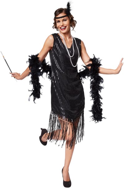 dressforfun - Vrouwenkostuum jazz L - verkleedkleding kostuum halloween verkleden feestkleding carnavalskleding carnaval feestkledij partykleding - 301577