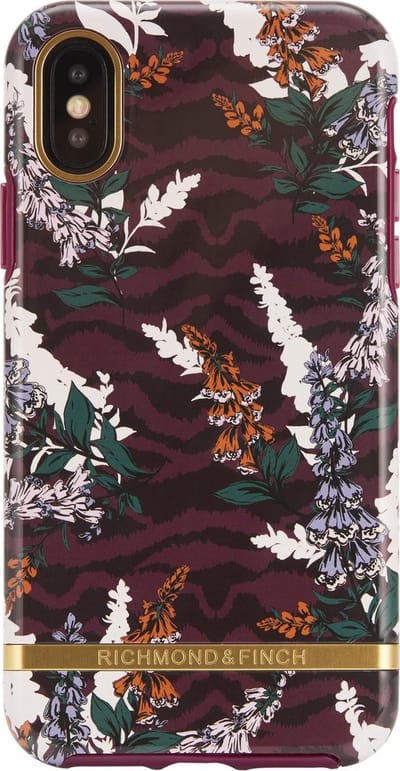 Richmond & Finch Bloemen Zebra hoesje iPhone XS Max Case - Floral Zebra