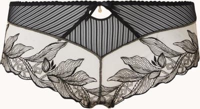 Aubade Fleur de Tattoo hipster van mesh met borduring - Maat 42
