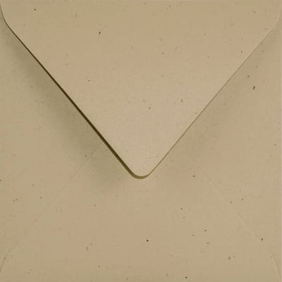 Ecologische bruine enveloppen vierkant K4-155 - 155 x 155 mm - 25 stuks - NK natgelijmde - 130 gram - Flora - Netuno