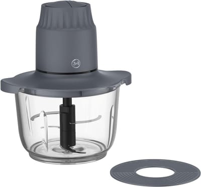 SNJY® Hakmolen - Snijmachine - Groentesnijder Electrisch - 500 W - 1L - Grijs