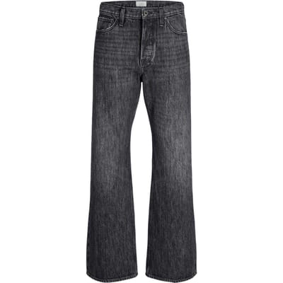 Jack And Jones Toby Coop-jeans voor heren met een relaxte, wijde pijp (Zwarte denim)