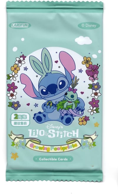 Lilo & Stitch Growing Footprints Kaarten los pakje met 4 kaarten (Chinees)