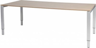 Verstelbaar Bureau - Domino 200x90 Havana Kersen - alu frame