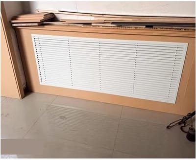 Ventilatierooster - Luchtuitlaat Paneel - Luchtcirculatie Verbeteren - Afgeschuind Ontwerp - 25 x 50 cm - Aluminium
