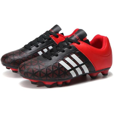 Chaussures de football pour hommes, chaussures de football à pointes longues et courtes, baskets antidérapantes et anti-chutes pour terrain dur 36