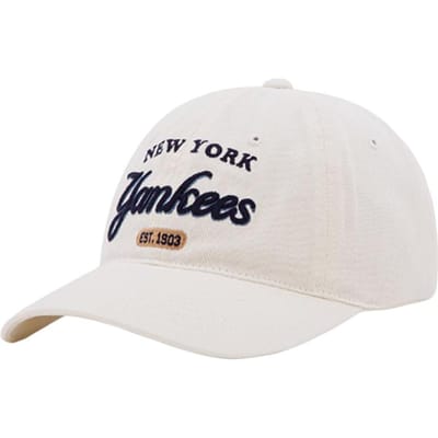 Casquettes de Baseball en Coton Design Original MLB Unisexes Blanc Mode 3ACPD035N-50CRS F blanc