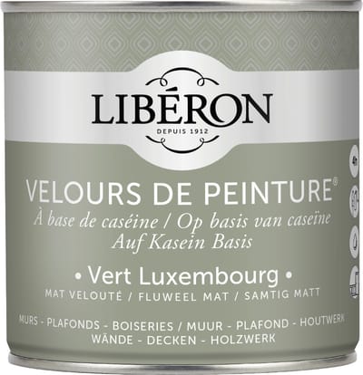 Liberon Velours De Peinture Muurverf - Mat - Vert Luxembourg - 0,5l