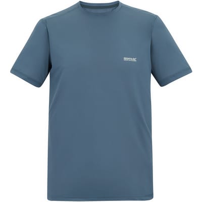 Regatta Mannen Fingal Stretch T-Shirt (China Blauw)