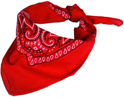 Western Neckerchief - Deken - Hoofd Accessoire - 100% Katoen - 55x55 cm - Zwart