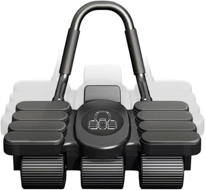Buikspier Trainingsapparaat - Core Trainer - Krachtige Core Training - Automatische Terugvering - 6-Wiel Design - Zwart