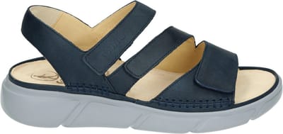 Ganter - 200471 HALINA - Platte sandalenDames Sandalen - Kleur: Blauw - Maat: 40