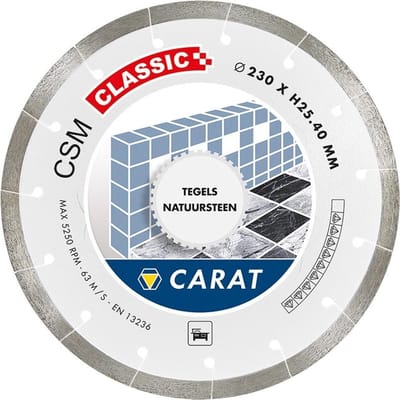 Carat CSM CLASSIC Diamantzaag natuursteen/tegels 150x25,4mm - CSMC150400