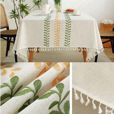 Tafelkleed - Tafellaken - Eettafel Beschermen - Waterdicht Kreukvrij - 140 x 140 cm - Groen