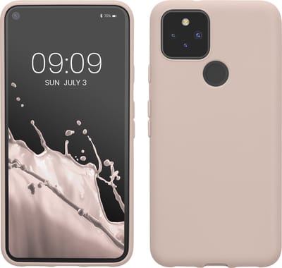 kwmobile telefoonhoesje geschikt voor Google Pixel 5 - Hoesje voor smartphone - Back cover in kokosmelk