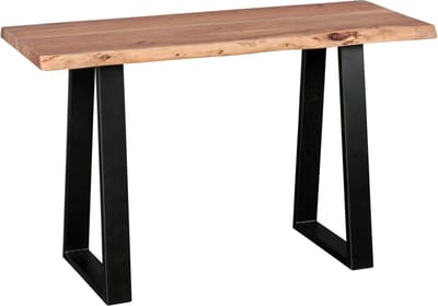 Console tafel GAYA | zwart met hout | 120 x 45 x