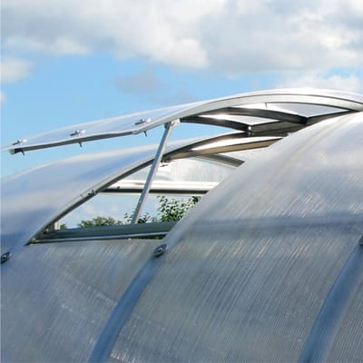 KLASIKA ARCH Dakraam voor Serre - Automatische Raamopener - Polycarbonaat - Duurzaam en Gebruiksvriendelijk - Efficiënte Ventilatie