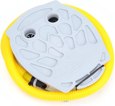 Draagbare Voetpomp van Hoogwaardige Kunststof - Compact en Lichtgewicht voor Opblaasbare Botten, Rubberboten en Kajaks