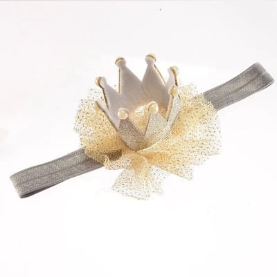 Go Go Gadget - Haarband - Glitter - Kroontje - Baby - Peuter - Kleuter - Prins/ Prinses - Zilver