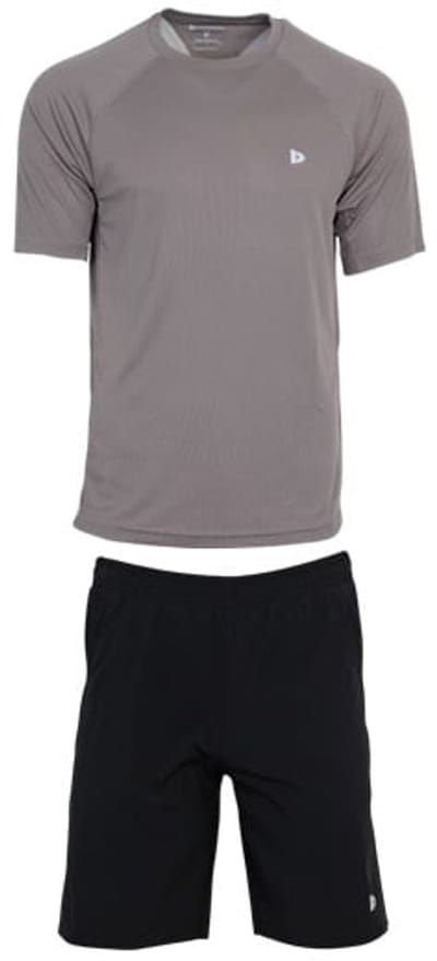 Donnay - Multi Sportset Jim - Trainingsset - Black/Steel Grey (734) - maat S