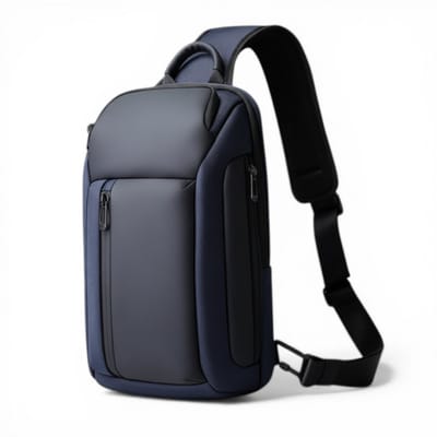 Sling Backpack - Crossbody Tas - Compacte Rugzak - Tablet Tas 11 inch - Waterafstotende Schoudertas - Anti-diefstal - Blauw