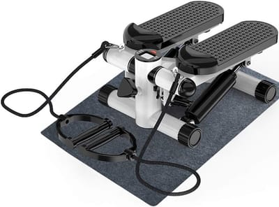 Mini Stepper - Fitness Pedal - Thuis Trainen - Hydraulisch Aandrijfsysteem - 32x34x19cm - Zwart