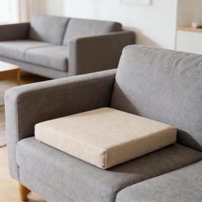 Bankkussen - Zitkussen - Comfortabel Zitten - Antislip Onderkant - 150x160 cm - Beige