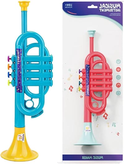 Kindertrompet Speelgoed - Muziek Hoorn - Muziek Maken - Veilig Materiaal - 326 cm - Multicolor