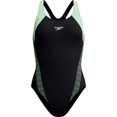 Dames zwempak uit 1 stuk Speedo End+ H-Boom