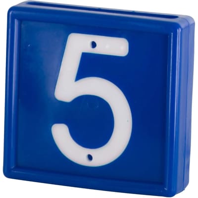 Genummerde markeerkraag om op de armband te schuiven Kerbl N°5 (x10)