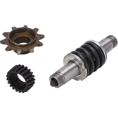 Koppelingsas Aandrijftandwiel Loopfiets Versnellingskit voor 66cc 80cc 2-takt Motor Gemotoriseerde Fiets black