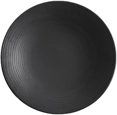 Keramisch dinerbord - Steakbord saladebord - Elegant dineren - Slijtvast ontwerp - 10.75 inch - Zwart