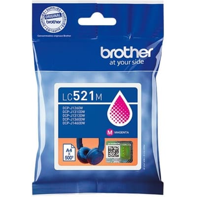 Brother LC521M inktcartridge 1 stuk(s) Origineel Magenta
