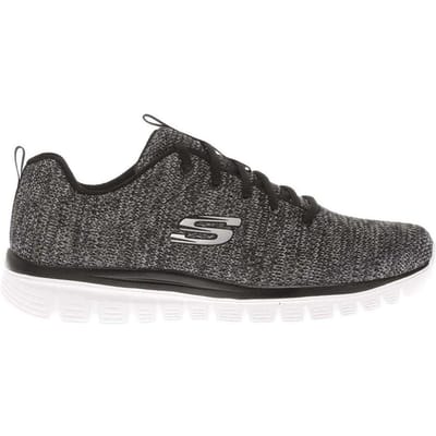 Skechers Dames/Dames Graceful Twisted Fortune Trainers (Zwart, Wit)