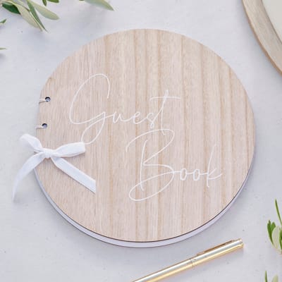 Ginger Ray - Ginger Ray - Rond houten gastenboek