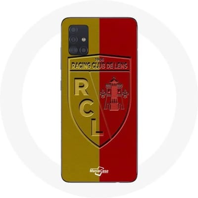 Coque - Maniacase - Samsung Galaxy A71 - Souple - Protection - Logo jaune et rouge noir