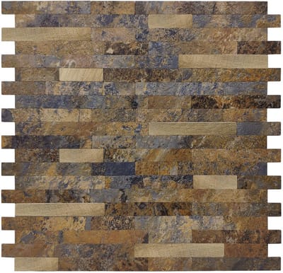 Zelfklevende Mozaïek tegels - Roest Bruin - plaktegels - wandtegels zelfklevend - 29,2x29,7cm