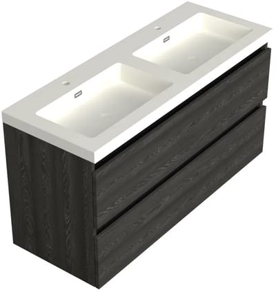 Dutchline Badmeubel Onderkast – Lumiere – 120x46cm – 2 Lades – 2 Uitsparingen
