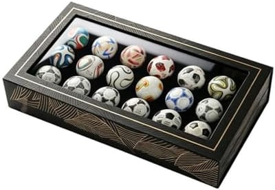 Voetbal Collectie - Miniature Ballen - Sport Memorabilia - Handgemaakt Vakmanschap - 50 Jaar Geschiedenis - Beige