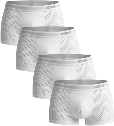 BOXR Boxershort Heren 4 Pack - Bamboe Ondergoed Heren - Duurzaam & Ademend - Zijdezacht - Perfecte Pasvorm - Heren Ondergoed - Onderbroeken Heren - Ideaal voor Dagelijks Gebruik & Sport - Maat XL