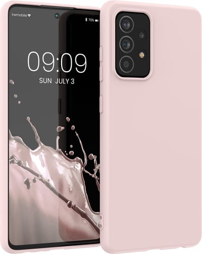 kwmobile telefoonhoesje geschikt voor Samsung Galaxy A52 / A52 5G / A52s 5G - Hoesje voor smartphone - Back cover in kokosmelk