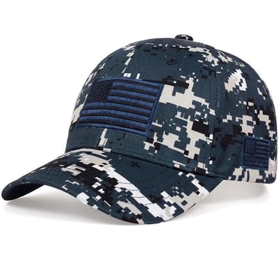 Unisex Leger Vlag Van De Verenigde Staten Borduurwerk Baseballpetten Lente En Herfst Buiten Verstelbaar Casual Petten Zonbescherming Pet black